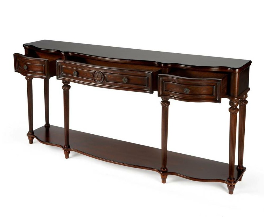 Console & Sofa Tables * | Online Discount Plantation Cherry Console Table Butler Specialty 3028024