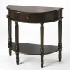 Console & Sofa Tables * | Online Mozart Cafe Noir Demilune Console Table Butler Specialty 667104