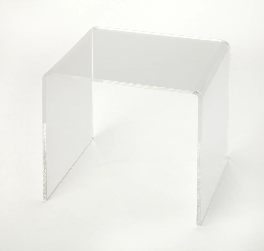 End & Side Tables * | Limited Edition Crystal Clear Acrylic Bunching Table Butler Specialty 5168335