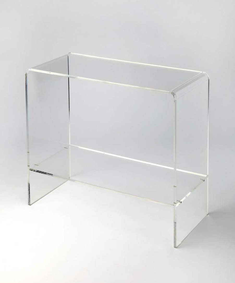 Console & Sofa Tables * | Limited Edition Crystal Clear Acrylic Console Table Butler Specialty 3610335