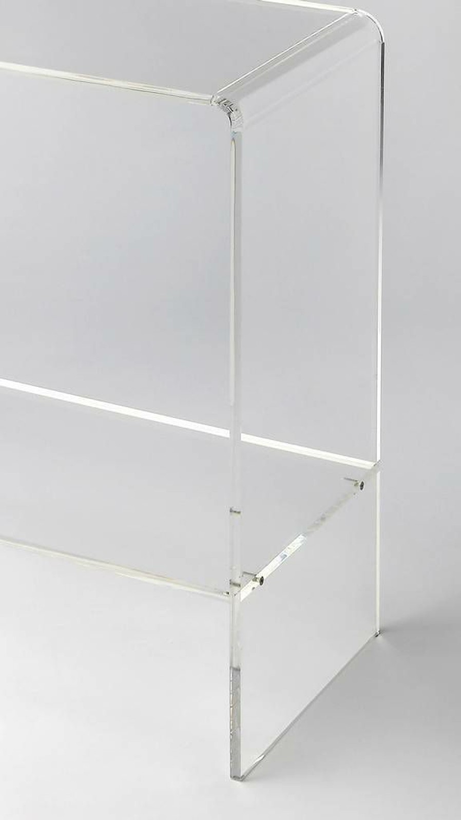 Console & Sofa Tables * | Limited Edition Crystal Clear Acrylic Console Table Butler Specialty 3610335