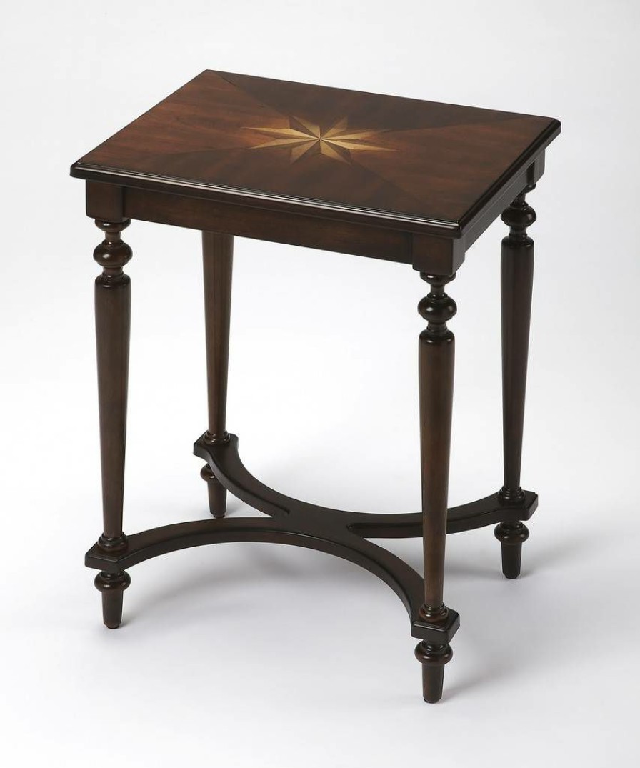 End & Side Tables * | Large Choice Plantation Cherry Accent Table Butler Specialty 2116024