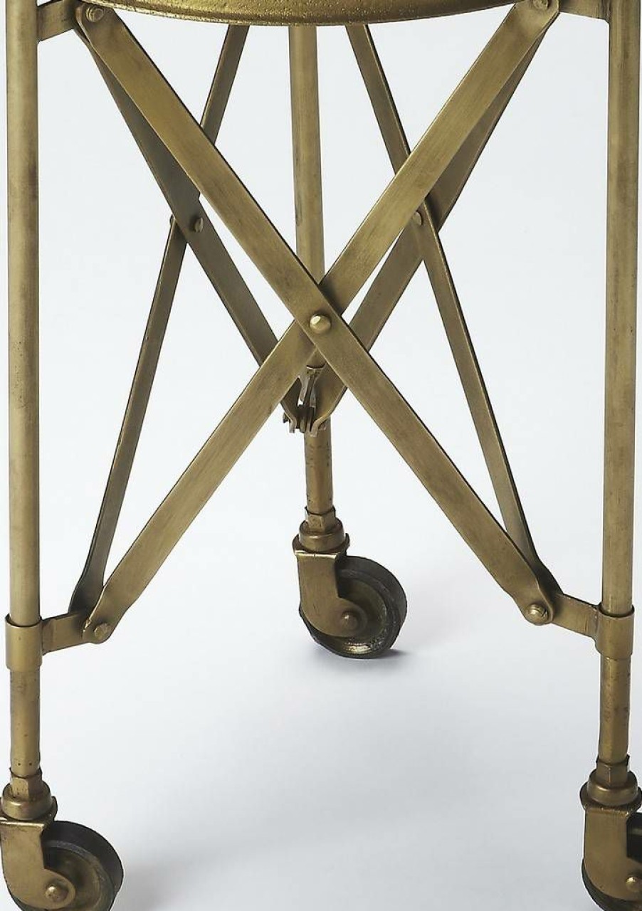 End & Side Tables * | Quick Delivery Costigan Antique Gold Accent Table Butler Specialty 1168226