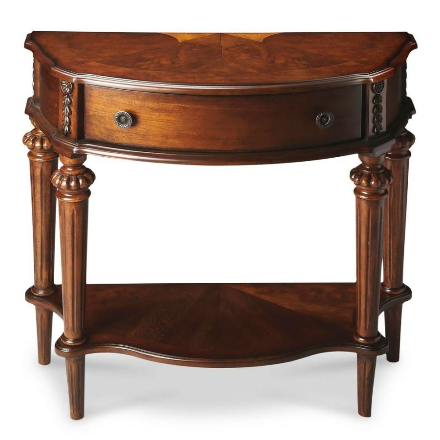 Console & Sofa Tables * | Best Quality Halifax Nutmeg Console Table Butler Specialty 589251