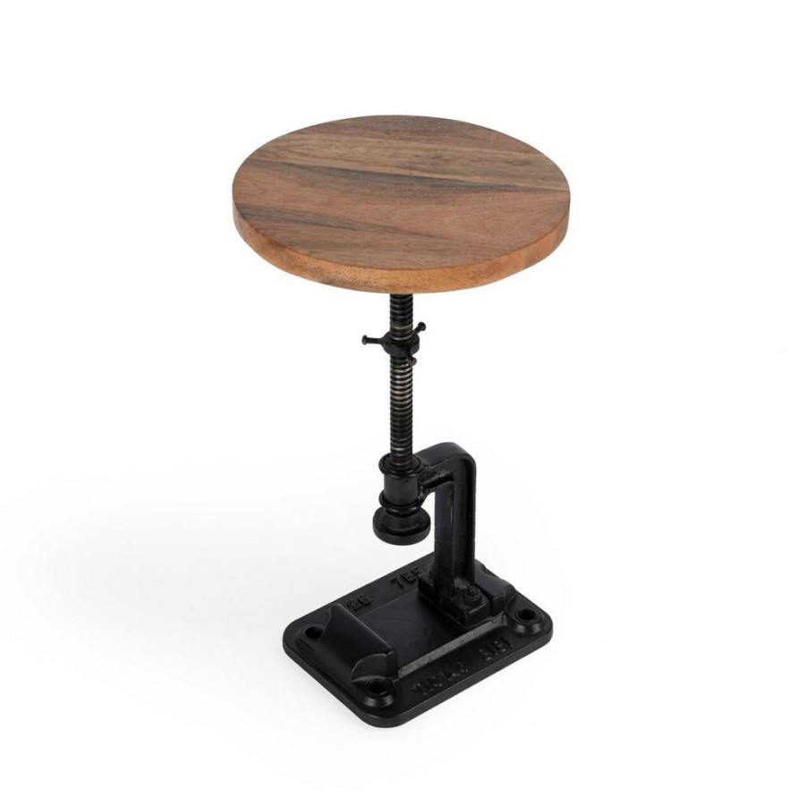 End & Side Tables * | Outlet Butler Ellis Adjustable Pedastal Side Table Butler Specialty 2539312