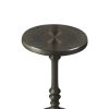 End & Side Tables * | Hot Selling Metalworks Pedestal Accent Table Butler Specialty 2275025