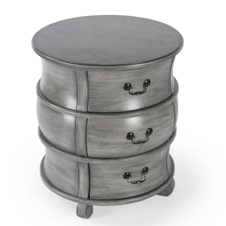 End & Side Tables * | Online Store Butler Bentley Powder Gary Barrel Table Butler Specialty 523418