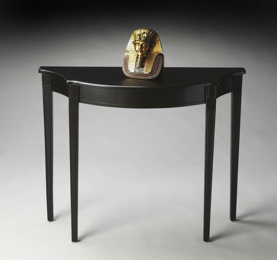 Console & Sofa Tables * | With Discount Black Licorice Console Table Butler Specialty 4116111