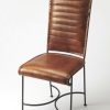 Chairs & Recliners * | Shoping Butler Buxton Iron & Leather Side Chair Butler Specialty 6164344