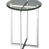 End & Side Tables * | Premium Nickel Accent Table Butler Specialty 2385220