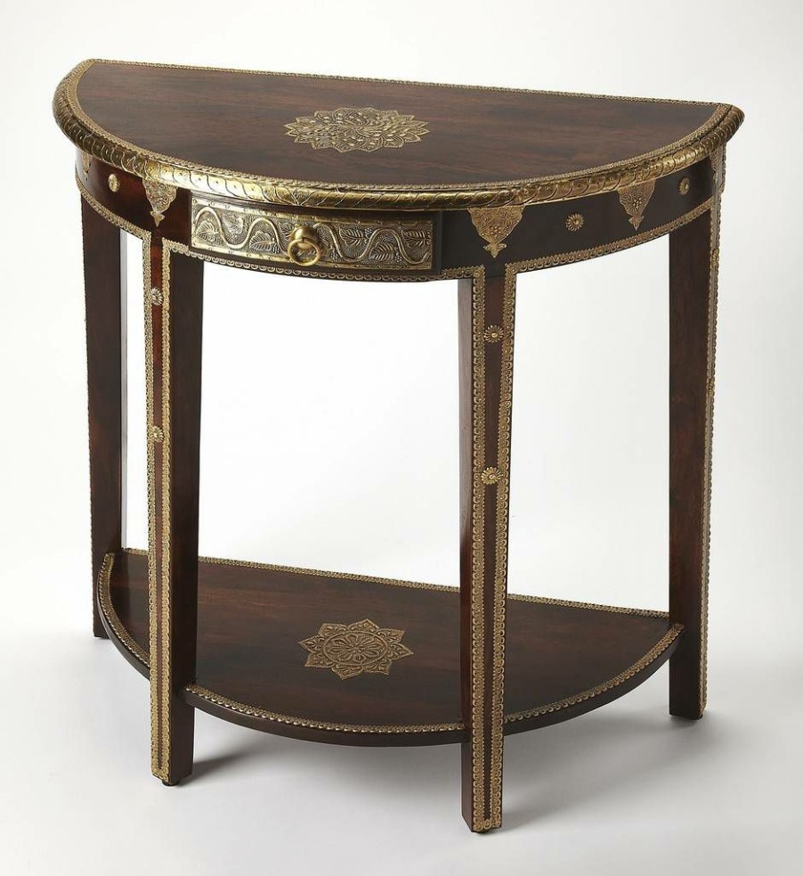 Console & Sofa Tables * | Cheap Online Artifacts Demilune Console Table Butler Specialty 2054290