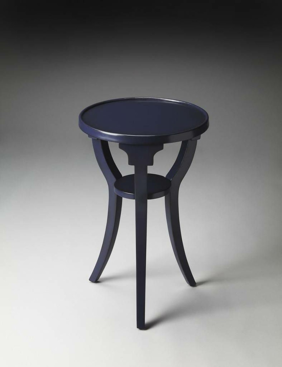 End & Side Tables * | Limited Edition Dalton Round Accent Table Butler Specialty 1328291