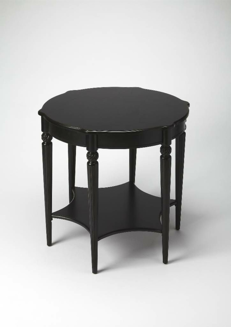 End & Side Tables * | Featured Bainbridge Black Licorice Accent Table Butler 0557111