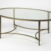 Coffee Tables * | Wholesale Monica Gold Oval Coffee Table Butler Specialty 3802355