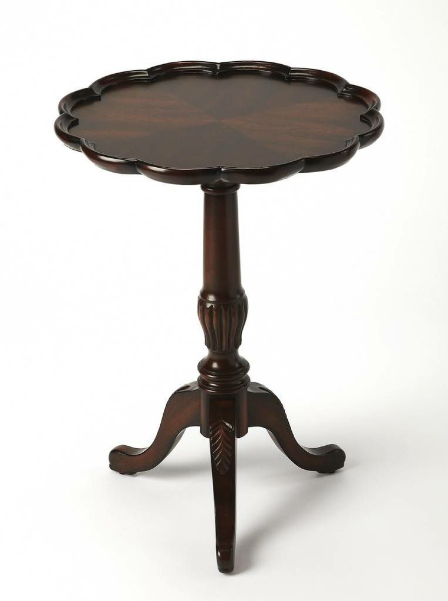 End & Side Tables * | Online Discount Plantation Cherry Pedestal Table Butler Specialty 1482024