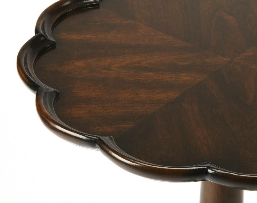 End & Side Tables * | Online Discount Plantation Cherry Pedestal Table Butler Specialty 1482024