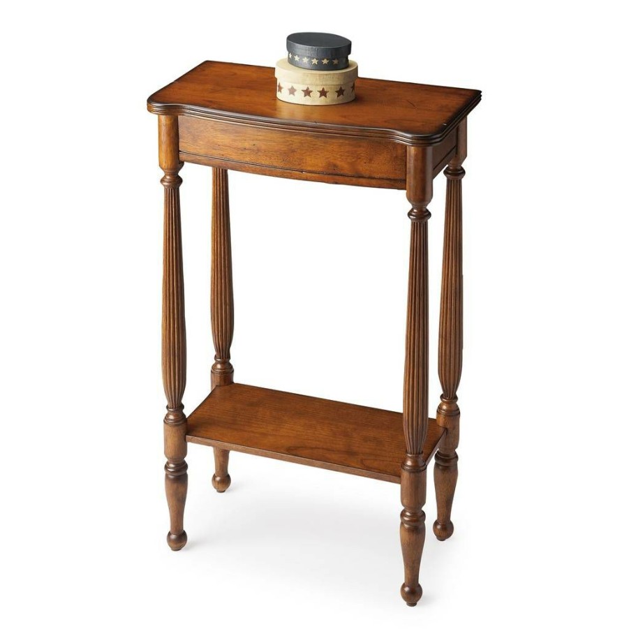 Console & Sofa Tables * | Online Antique Cherry Console Table Butler Specialty 3011011