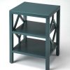 End & Side Tables * | Shoping Halcyon Teal End Table Butler Specialty 3954140