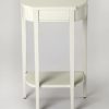 Console & Sofa Tables * | Cheap Online Wendell Cottage White Console Table Butler-3009222